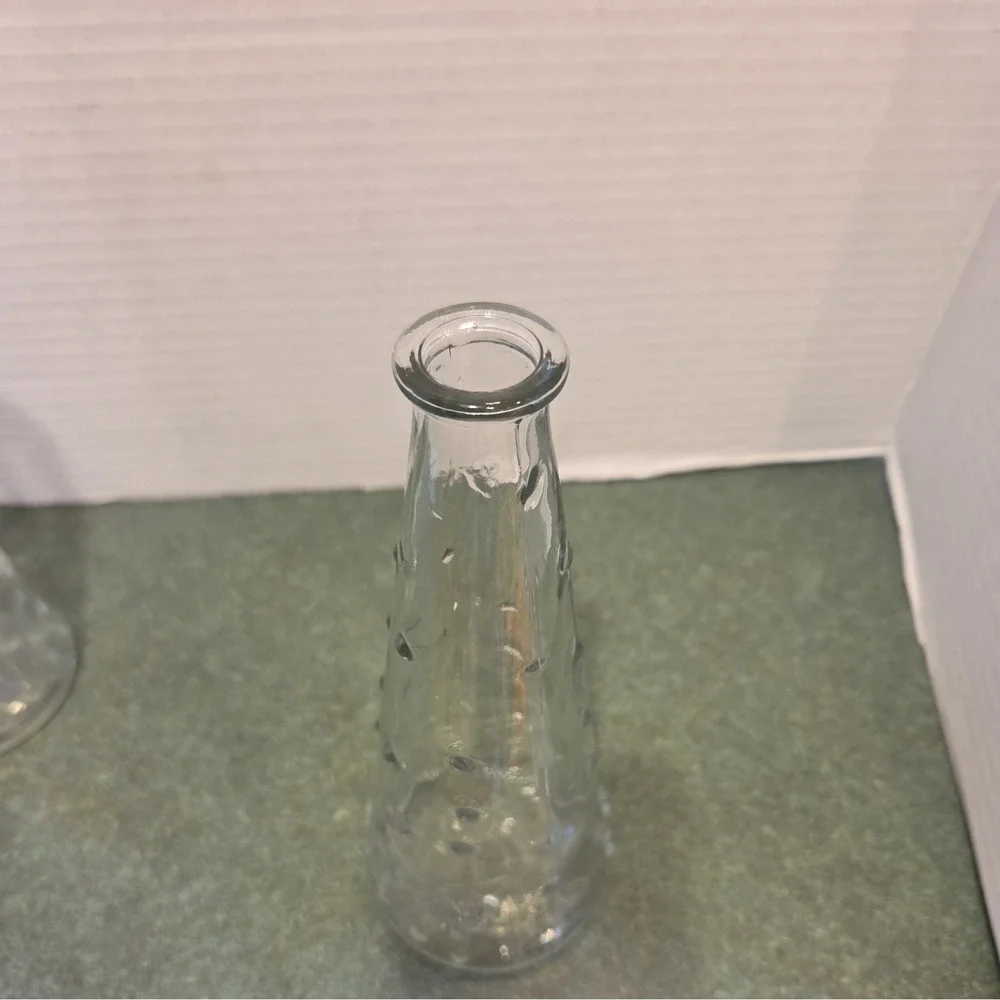 SET OF 2 IKEA GLASS BUD VASES #15234 7 1/8